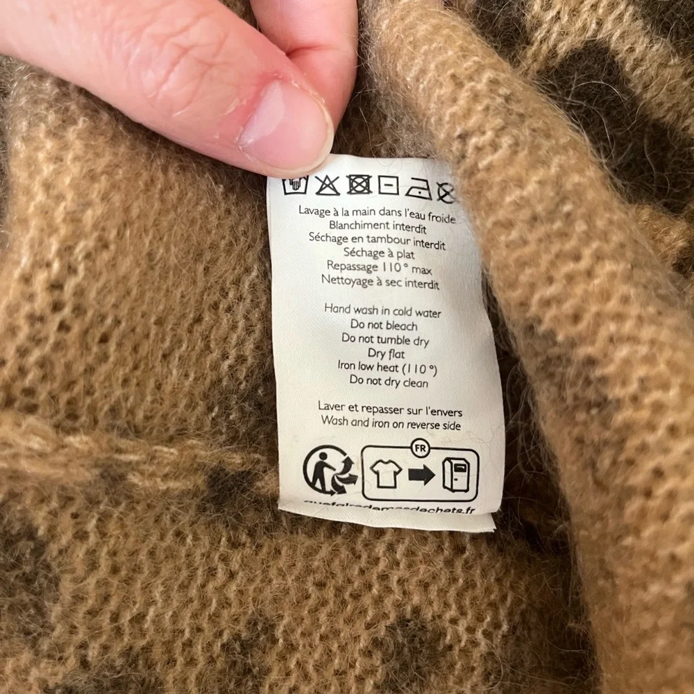 Sezane Leopard Print Sweater Dress - Picture 7 of 7